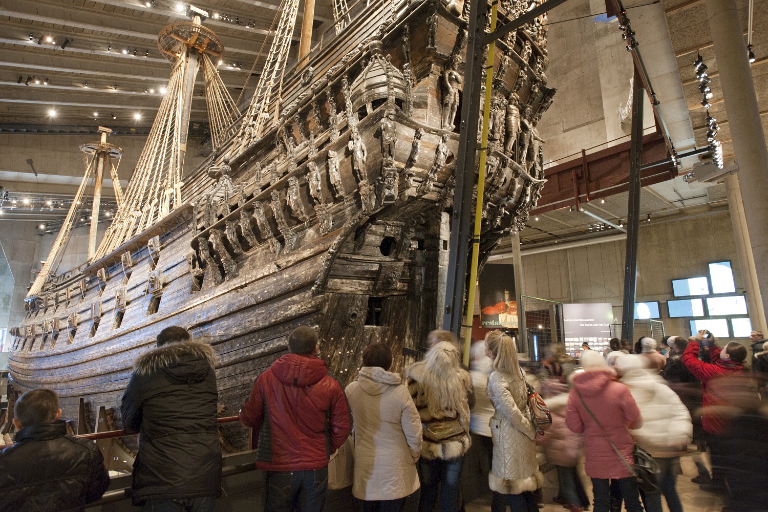 Besökare på Vasamuseet